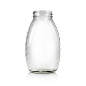 1 lb Glass Honey Jar - 48/400 Finish (Case of 12) 1HNY13GB