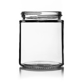6oz Glass Straight-Sided Jar - 63/400 Finish (Case of 12) 1SS061GHG