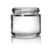 2oz Glass Straight-Sided Jar - 53/400 Finish (Case of 24) 1SS021GHG