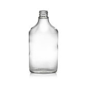 375ml Glass Flask Bottle - 28mm Kerr Finish (Case of 12) 1FLSK3753GHG