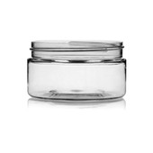 8 oz Clear PET Widemouth Jar - 89/400 Finish 4JAR0852TP