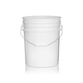 5 Gallon White HDPE Pail 5PL5010LT