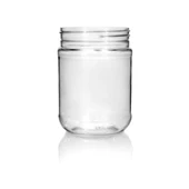 12oz Clear PET Peanut Butter Jar -70-470 Finish 4JAR1201TP-T