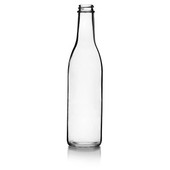 375 ml Long Neck Glass Bottle - 28/400 Finish (Case of 12) 1LN123GHG