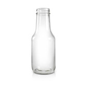 10 oz Glass BBQ Sauce Bottle - 38/400 Finish (Case of 12) 1BQ101LN