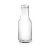 10 oz Glass BBQ Sauce Bottle - 38/400 Finish (Case of 12) 1BQ101LN