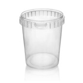 32oz Clear Polypropylene Tamper Evident Tub - 118mm Finish 5TUB3220SU
