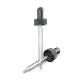 20-400 2oz Black Glass Dropper 2DP0202SPGC