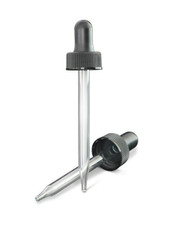 22/400 4oz Glass Dropper (For Amber) Black 2DP0221SPGC