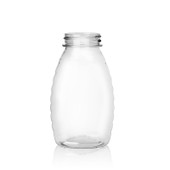 8oz Clear Classic PET Honey Bottle - 38/400 Finish 4HNY082GB