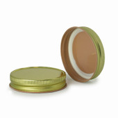 70-450 Gold Metal Plastisol Lined Cap 3CPLG07031PW