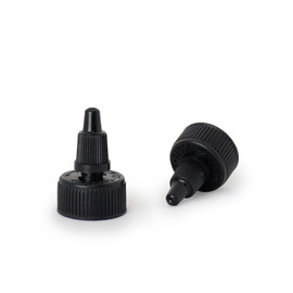 24/410 Black Plastic Twist Open/Close Cap 0.035 Orifice 2DS02435MC