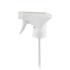 28/400 White Trigger Sprayer All White Spray/Stream/Off Nozzle 9 7/8" Diptupe 2DS02813DI