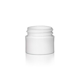 1/4oz White PP Thick Wall Jar - 33/400 Finish 4JAR.2513MR