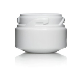 20 Dram (2.5oz) White HDPE 53mm CRC Jar 4JARCR0201PX