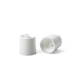 20-410 White Polypropylene Smooth Disc Top 2DS02011CCL