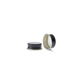 18/400 Black Metal PV Lined Cap 3CPVB0181PW