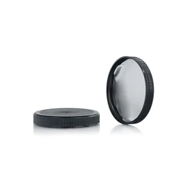 70-400 Black Polypropylene HIS For PET Lined Cap 2BP07010PX