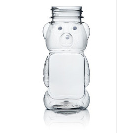 8oz PET Clear Honey Bear Bottle - 38/400 Finish 4BE081GB