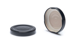 53mm T/O Black Metal Button Plastisol Lined Cap 3TPLB0531MY