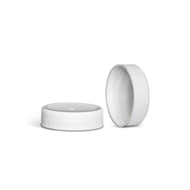 38-400 White Polypropylene Cap w/ Hot Fill Foam Liner 2WP03823PX