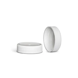 38-400 White Polypropylene Cap w/ Hot Fill Foam Liner 2WP03823PX