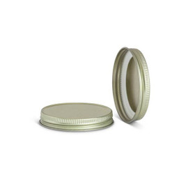 63-400 Gold Metal Lid, Plastisol Lined CT Cap w/ Gold Interior 3CPLG0631PW