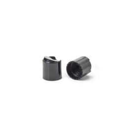 20-410 Black Polypropylene Smooth Disc Top Cap 2DS02012CCL