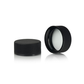 22-400 Black Polypropylene PE Foam Lined Cap 2BP0222MR