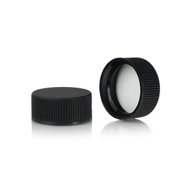 22-400 Black Polypropylene PE Foam Lined Cap 2BP0222MR