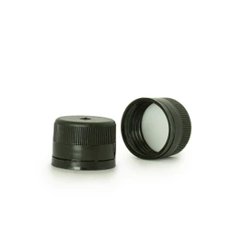 31.5mm Black Polyethylene Tamper Evident Foam Lined Cap 2BP0313FT
