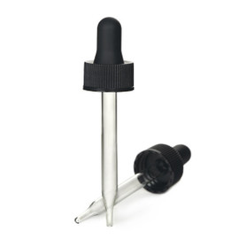 20-400 1oz Black Glass Dropper 2DP0201SPGC