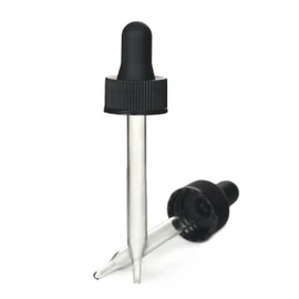 20-400 1oz Black Glass Dropper 2DP0201SPGC