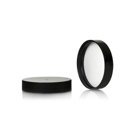 70-400 Black Polypropylene Smooth PE Foam Lined Cap 2BP0709MR