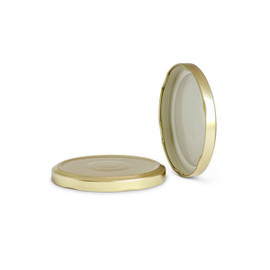 82mm T/O Gold Metal Button Plastisol Lined Cap 3TPLG0821MY