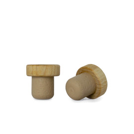 19.5mm Maple Wood Bar Top Beige Cork (Fits 18.5 mm Opening) 1WCRK1954PS