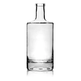 750 ml Jersey Glass Liquor Bottle - 21.5mm Cork Top Finish (Case of 6) 1JER7501PI