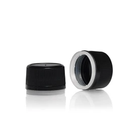 24mm Black PP Tamper-Evident Cap 2BP0248VB