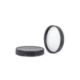 110-400 Black Polypropylene PS22 and F217 Lined Cap 2BP1111MR