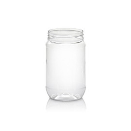 17 oz Clear PET Peanut Butter Jar 70/470 4JAR1731TP-R
