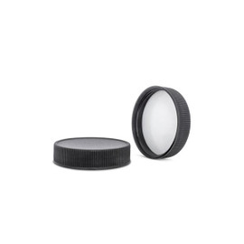 48-400 Black Polypropylene PE Foam Lined Cap 2BP0482MR