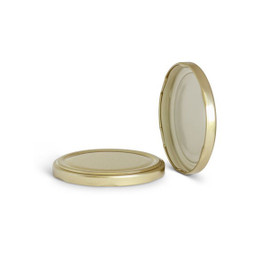 82mm T/O Gold Metal Plastisol Lined Cap 3TPLG0822MY