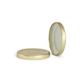 70mm T/O Gold Metal Button Plastisol Lined Cap 3TPLG0702MY
