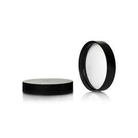 48-400 Black Polypropylene Smooth PE Foam Lined Cap 2BP0481MR