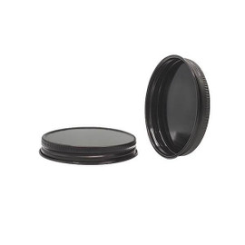 89-400 Matte Black Metal Lid W/ Glossy Black Interior 3CULB0891PW