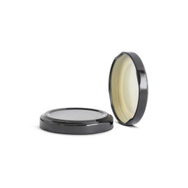 53mm T/O Black Metal Plastisol Lined Cap 3TPLB0532MY