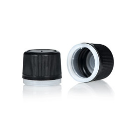18mm Black Tamper-Evident Linerless Cap 2BP0182VB