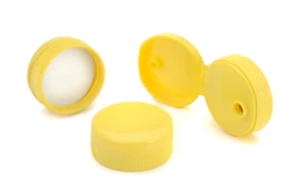 38-400 Yellow Flip Top Cap w/ PS22 Liner 2DS03817GB