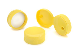 38-400 Yellow Flip Top Cap w/ PS22 Liner 2DS03817GB