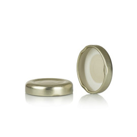 38 mm T/O Gold Metal Button Plastisol Lined Cap 3TPLG0382MY